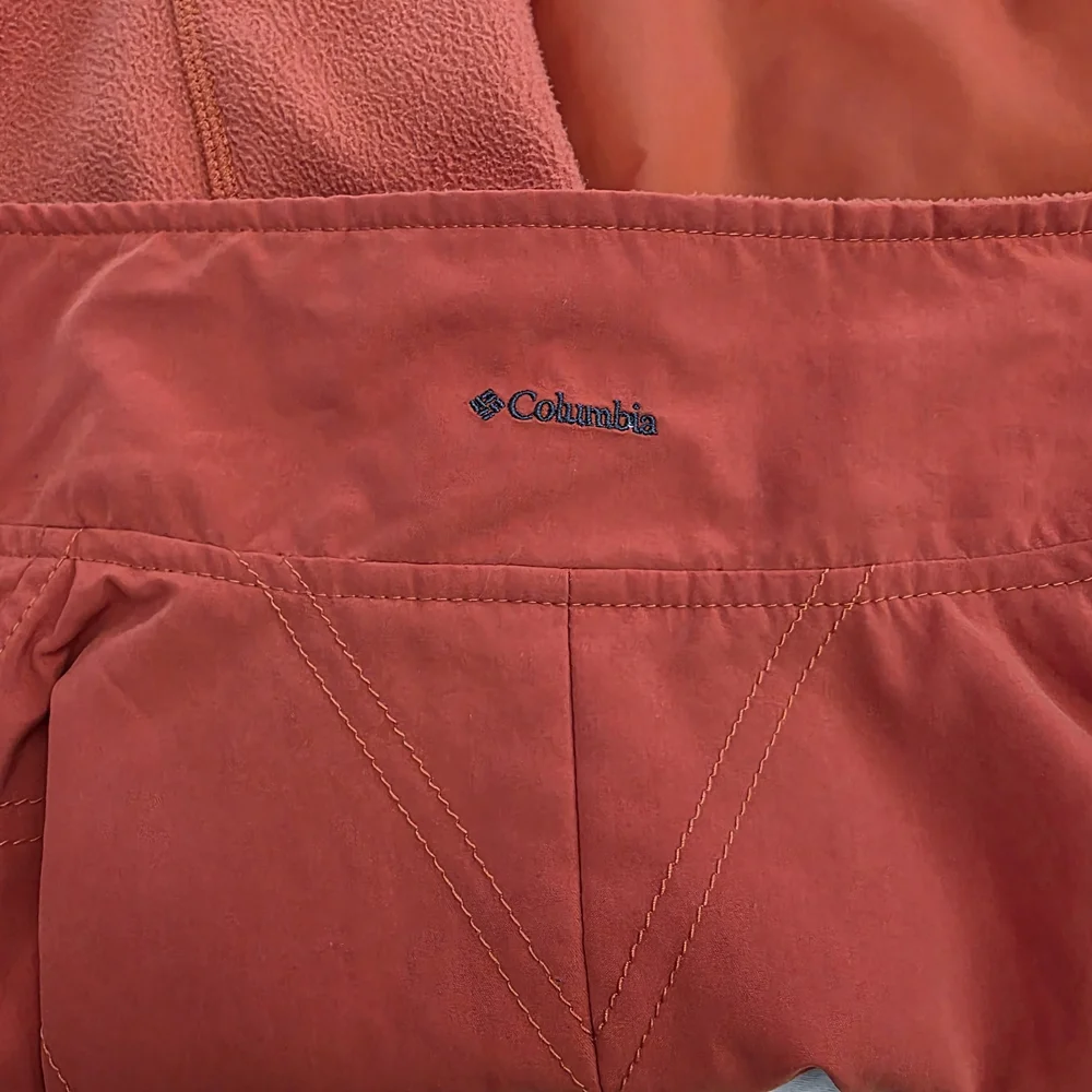 đź’ĄColumbia Burnt Orange Zip-Up Quilted Fleece Vest Size XL Nylon Poly Blend - Picture 5 of 7